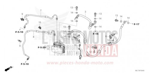 TUYAU DE FREIN/FLEXIBLE DE FREIN CB1000GTT de 2026